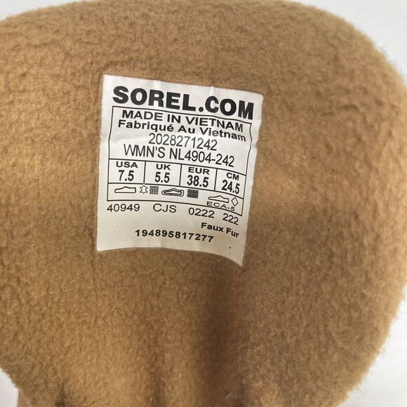 NEW SOREL Kinetic Breakthru Conquest Sneaker Boots Tan 7.5 Corp core Trail Cabin - Picture 8 of 9